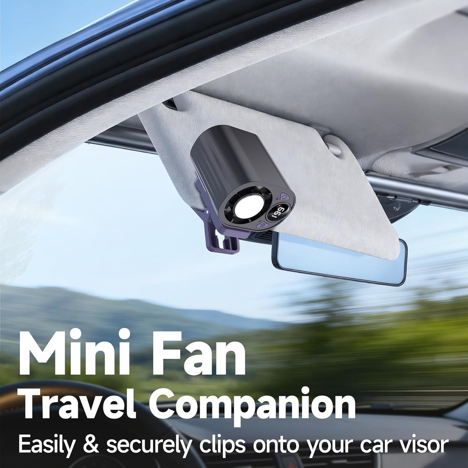 Umbrella Led Clip - 199 Speeds Portable Clip Fan With