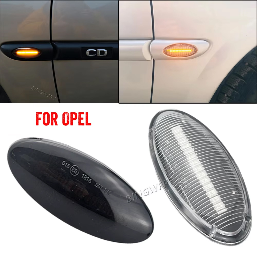 Outdoor Lighting Yellow - Pair For Opel Vauxhall Vectra B