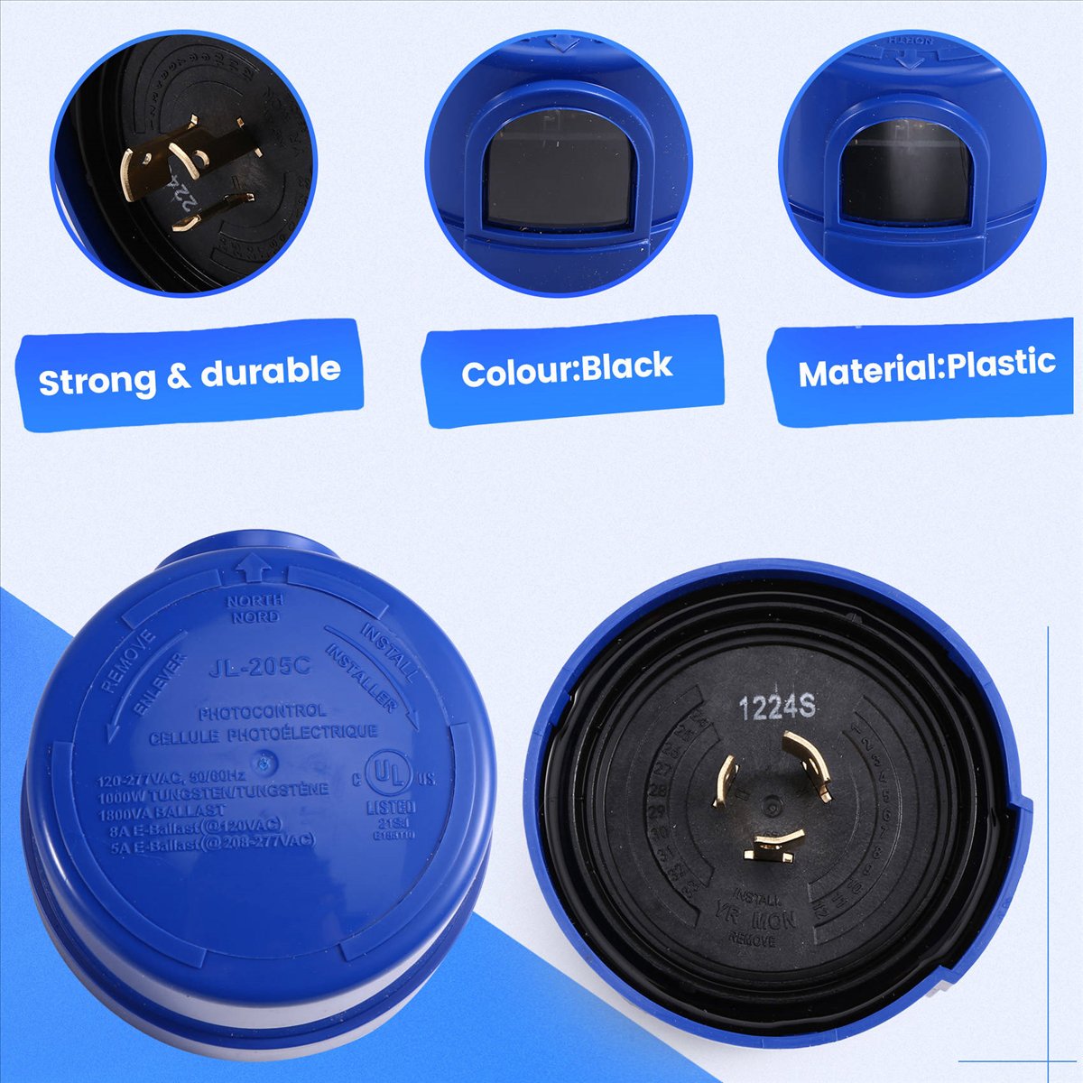 Photocell Outdoor Lighting - AS99 HAPPY^3 Pack Photocell for Outdoor
