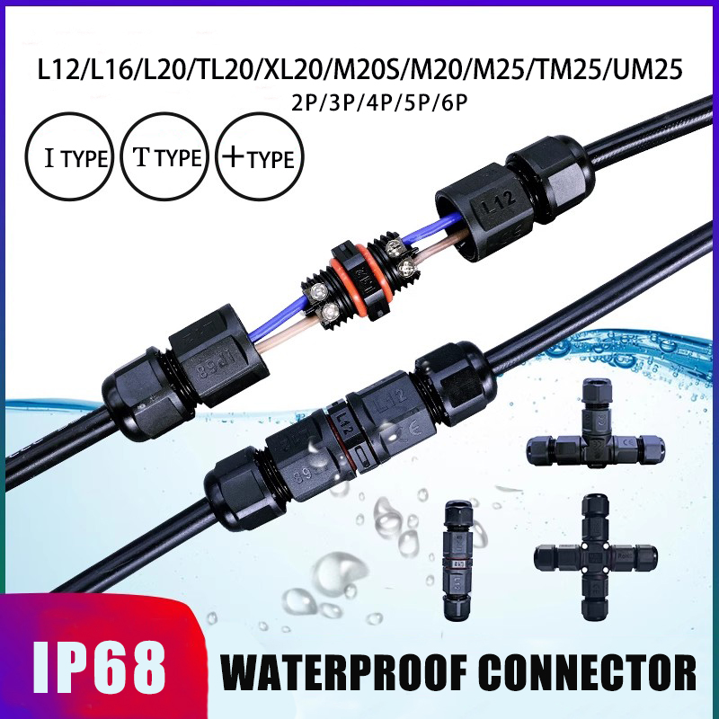 Outdoor Lighting Junction - IP68 Waterproof Connector LED Light Cable