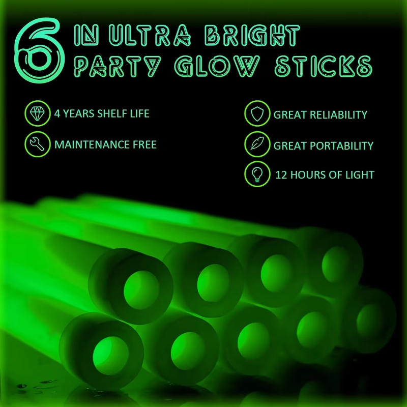 Outdoor Lighting Event - 6-12PCS LED Glow Stick with Hook
