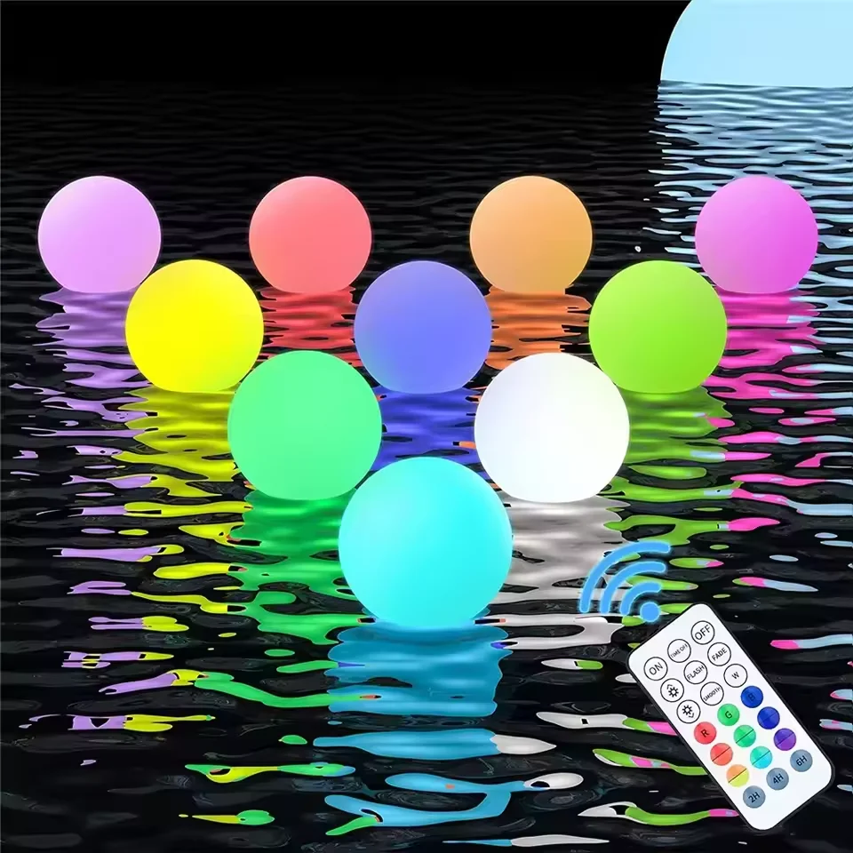 Outdoor Lighting Around Pool - 1-5PCS Floating Pool Lights with 16