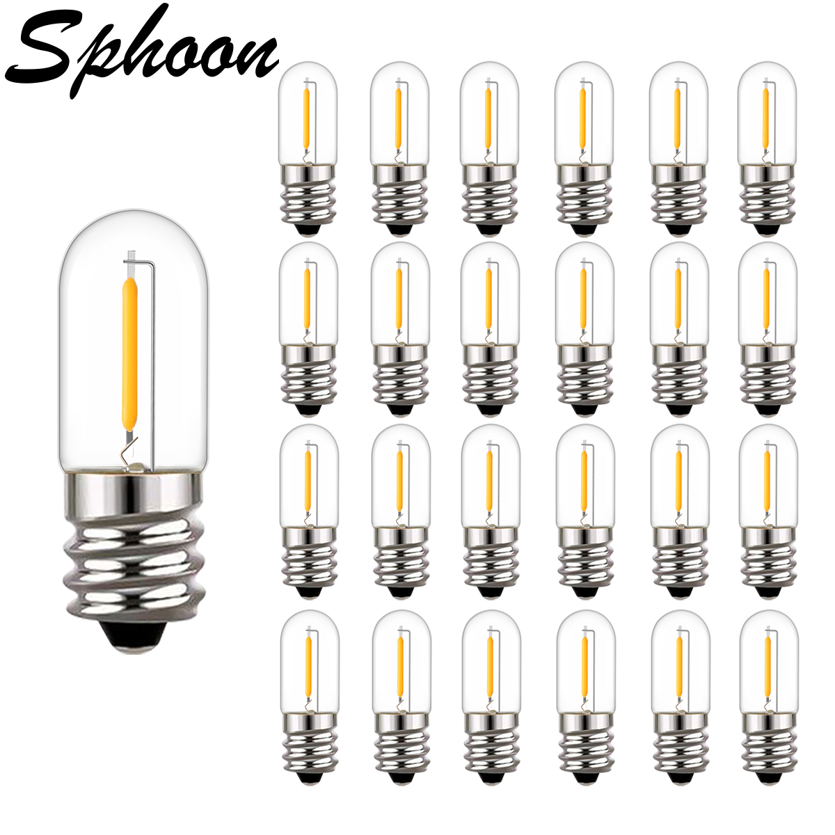 Outdoor Lighting Glass Replacement - 25Pcs LED T16 0.6W Dây Thay