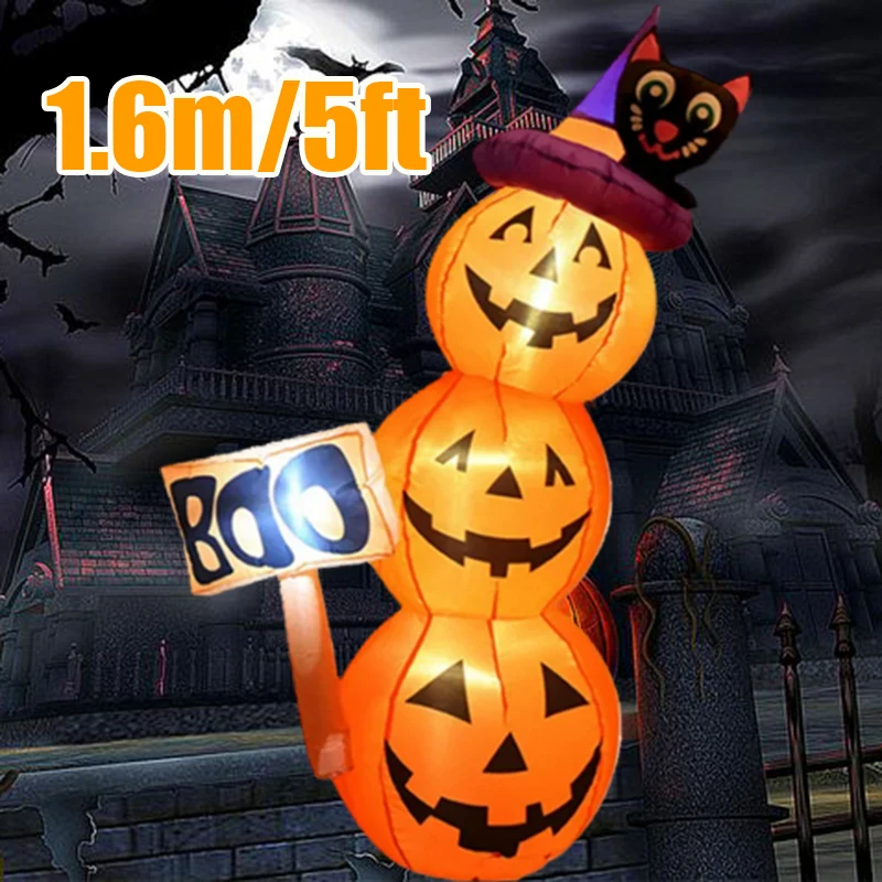 Outdoor Lighting Beacon - 1.6M/5FT Halloween Inflatable Model Pumpkin Built-in