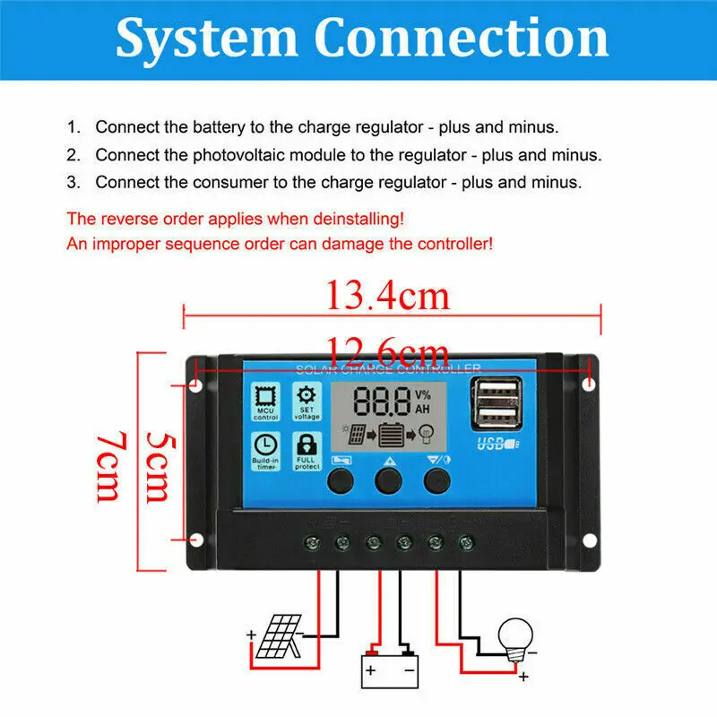 Outdoor Lighting Kits - With 40A Solar Charge Controller +
