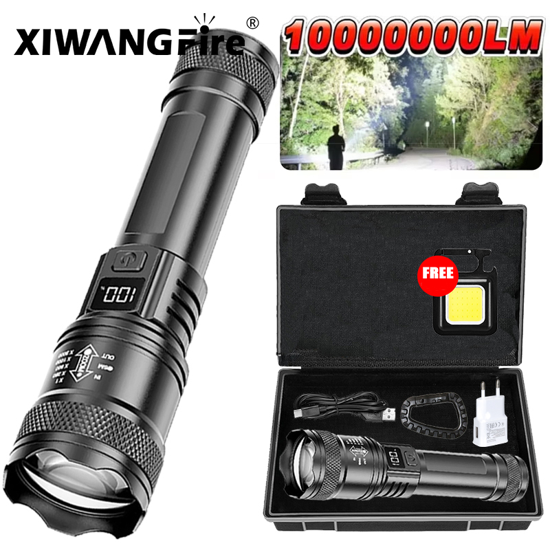 Outdoor Lighting Beacon - Ultra Bright LED Flashlight 2000LM Type-C