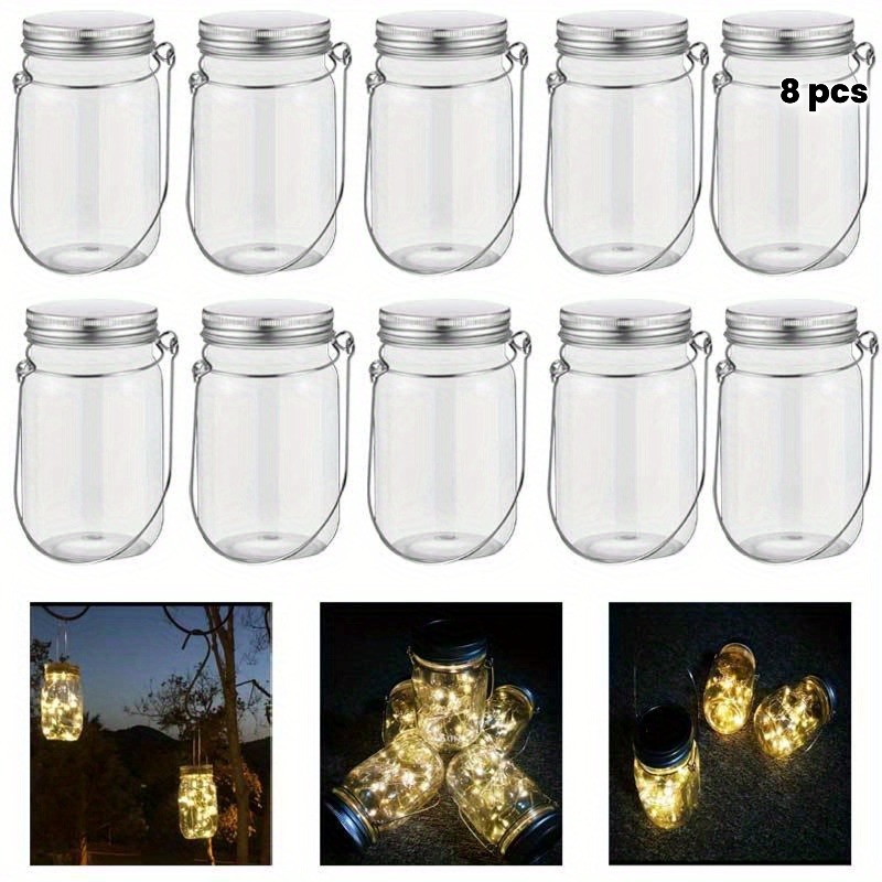 8pcs Plastic Mason Jar Set wit - đánh giá và giá Outdoor Lighting Kits