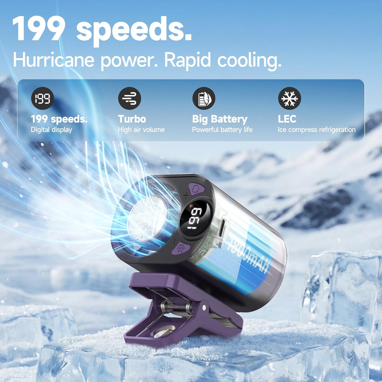 199 Speeds Portable Clip Fan W - đánh giá và giá Umbrella Led Clip