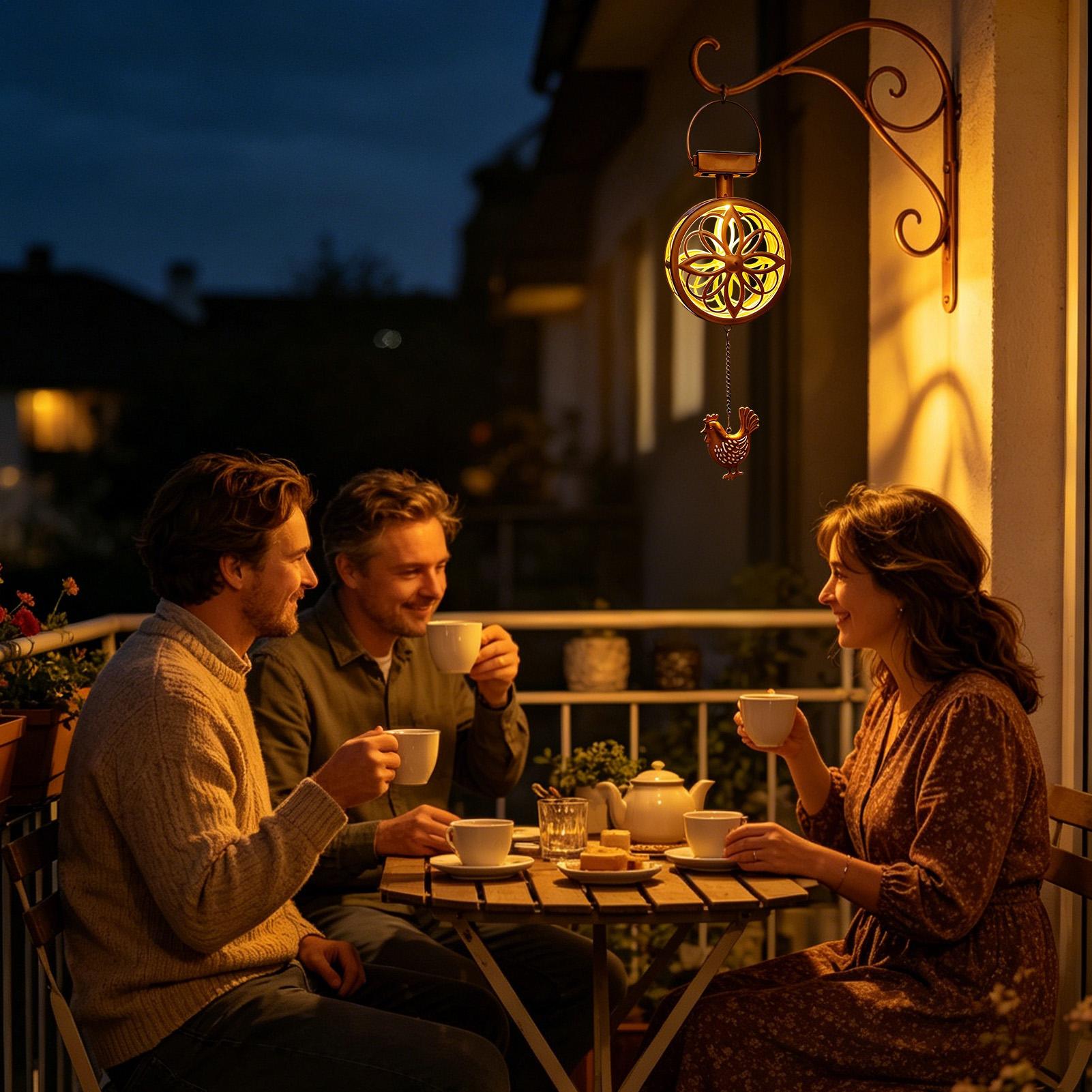 Solar Outdoor Hanging Pendant  - đánh giá và giá Outdoor Lighting Yellow