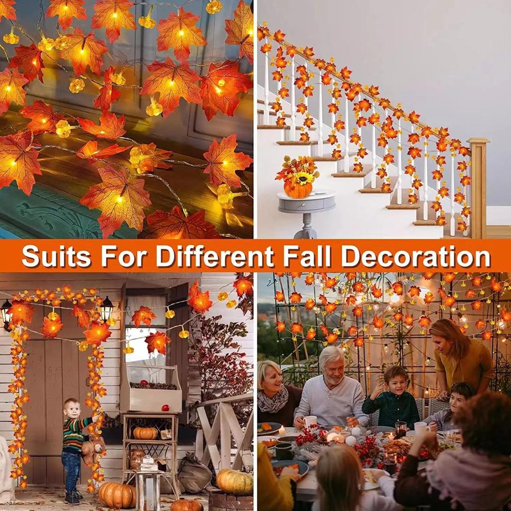 LED Maple Leaf Flat Pumpkin St - đánh giá và giá Outdoor Lighting Battery Operated