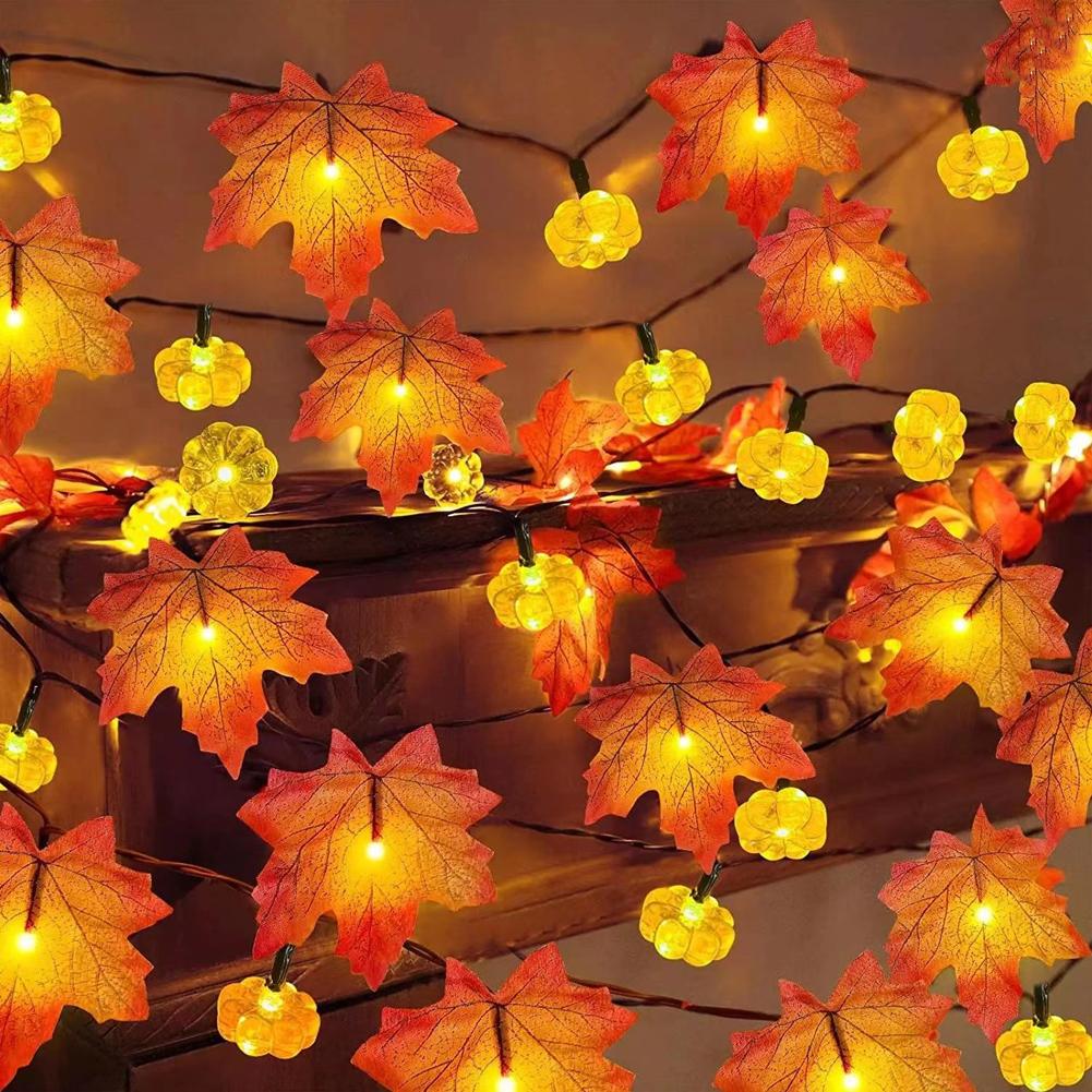 LED Maple Leaf Flat Pumpkin St - đánh giá và giá Outdoor Lighting Battery Operated