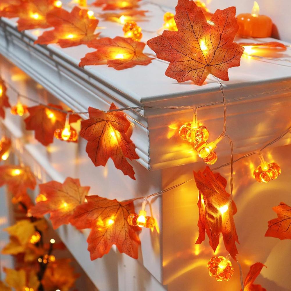 LED Maple Leaf Flat Pumpkin St - đánh giá và giá Outdoor Lighting Battery Operated
