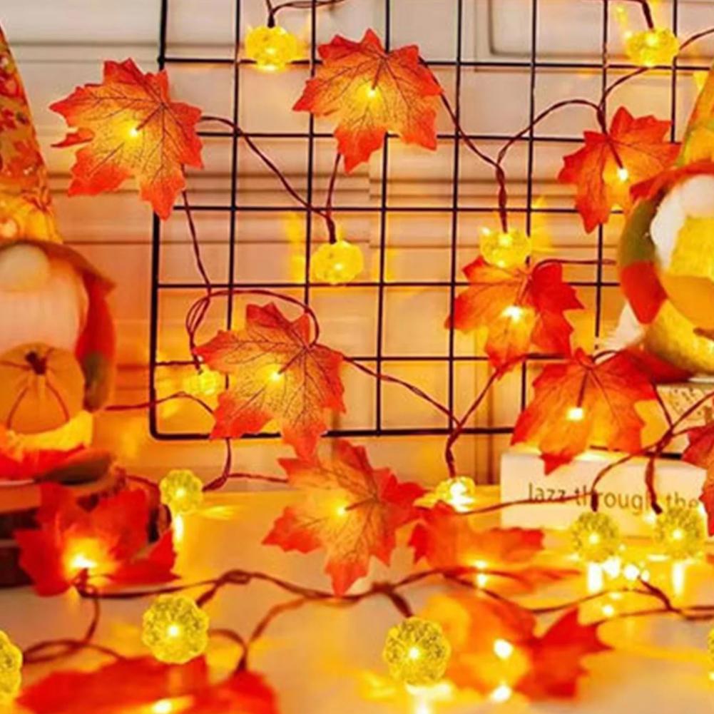 LED Maple Leaf Flat Pumpkin St - đánh giá và giá Outdoor Lighting Battery Operated