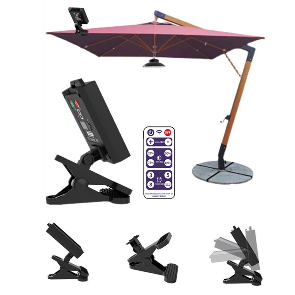 Solar Patio Umbrella Light Rem - đánh giá và giá Umbrella Led Clip