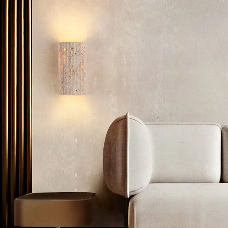 Yellow Travertine Stone Wall M - đánh giá và giá Outdoor Lighting With Outlet