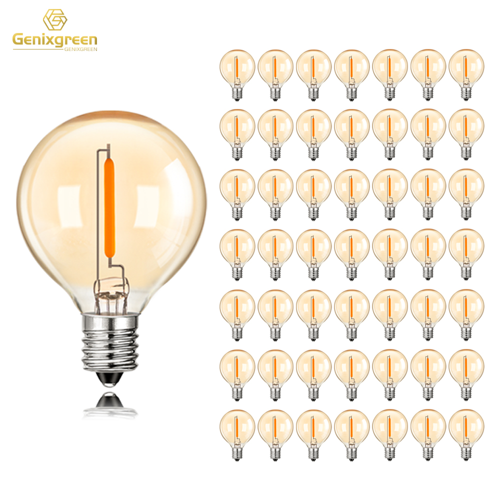 50Pcs G40 String Light Replace - đánh giá và giá Outdoor Lighting Glass Replacement