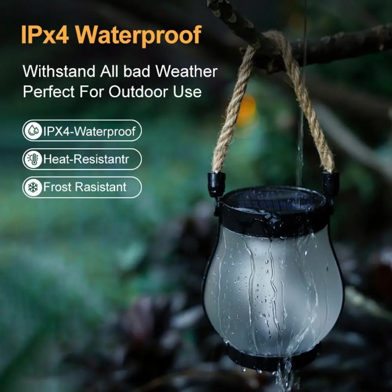 Solar Flame Lamp USB Rechargea - đánh giá và giá Solar Lantern Hanging
