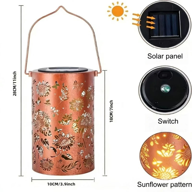 Colorful Sunflower Hummingbird - đánh giá và giá Solar Lantern Hanging