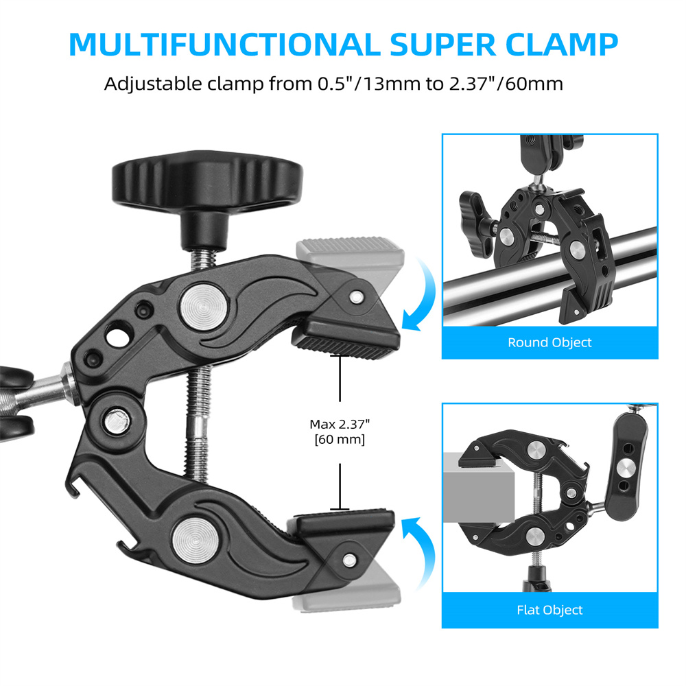 2026 Double Metal Super Clamp  - đánh giá và giá Umbrella Led Clip