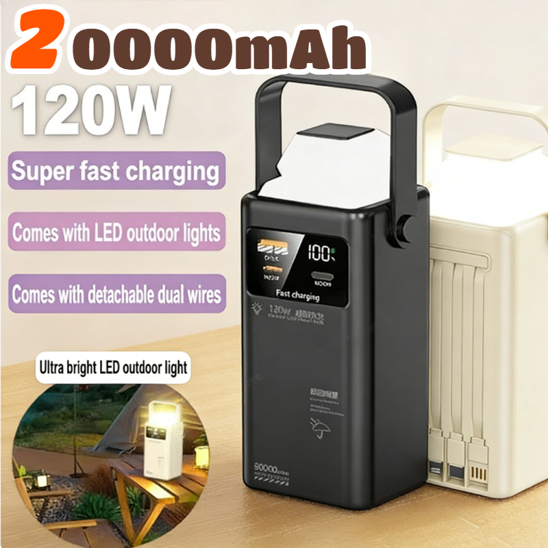 120W Power Bank 200000mAh Larg - đánh giá và giá Outdoor Lighting Battery Operated