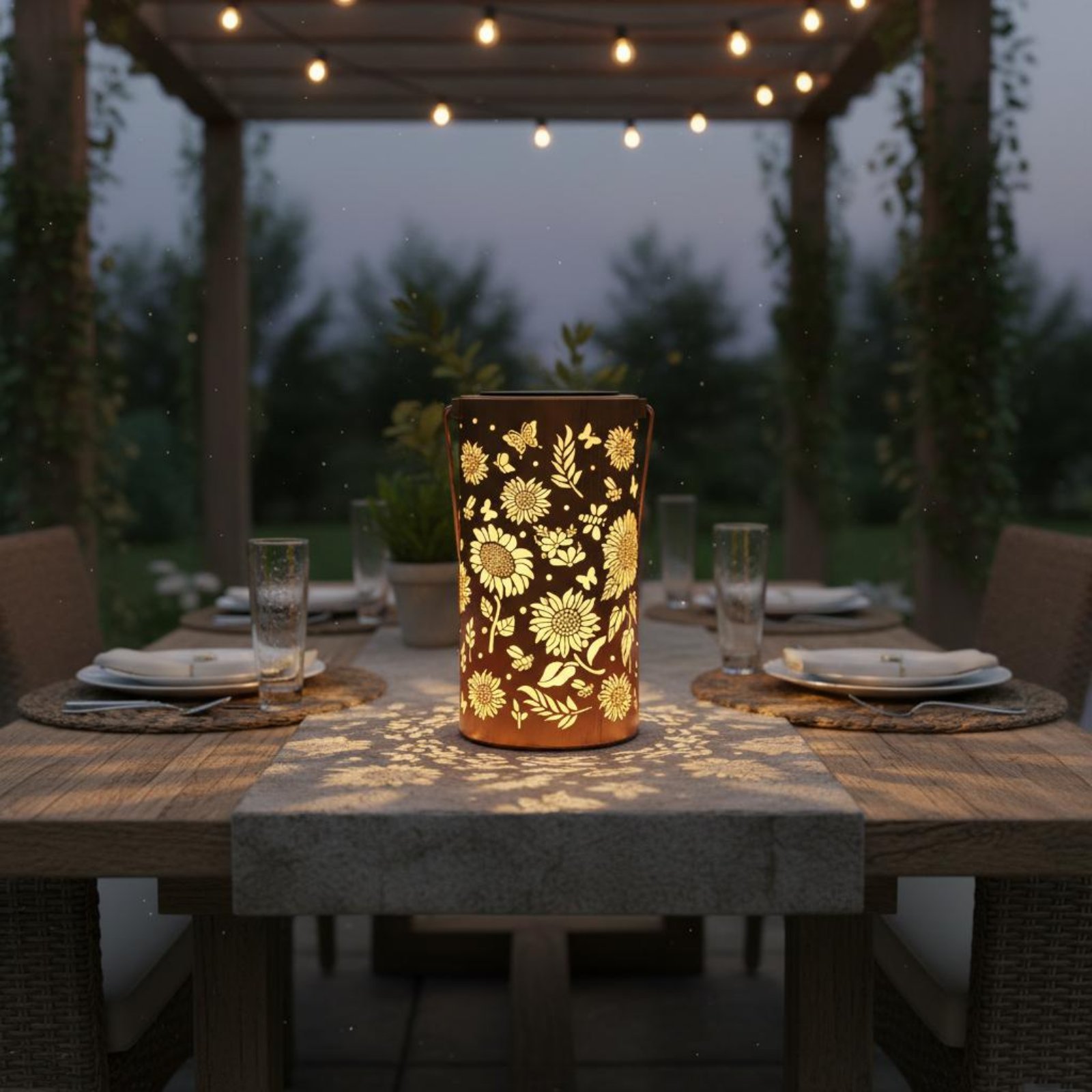 Colorful Sunburst Solar Lanter - đánh giá và giá Solar Lantern Hanging