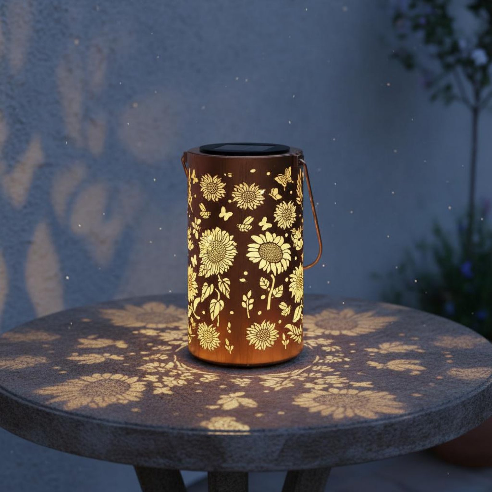 Colorful Sunburst Solar Lanter - đánh giá và giá Solar Lantern Hanging