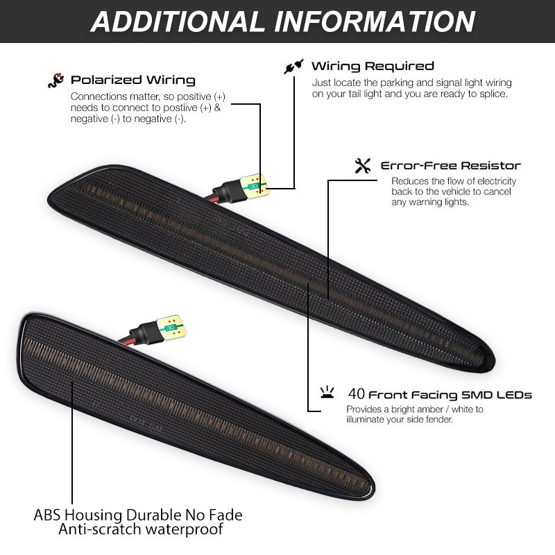 iJDM Front Rear Bumper LED Sid - đánh giá và giá Outdoor Lighting Yellow