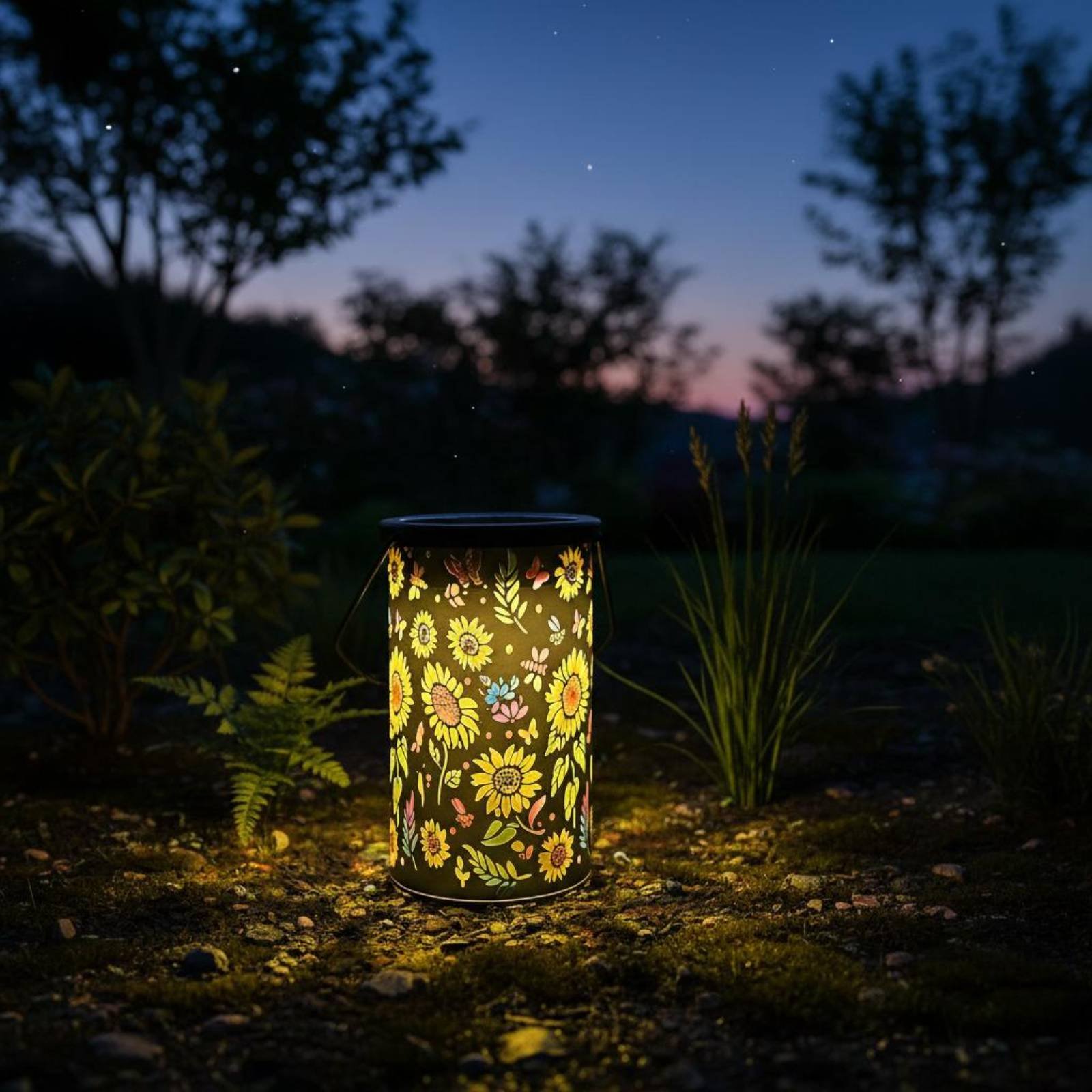 Floral Lantern Vintage Design  - đánh giá và giá Solar Lantern Hanging