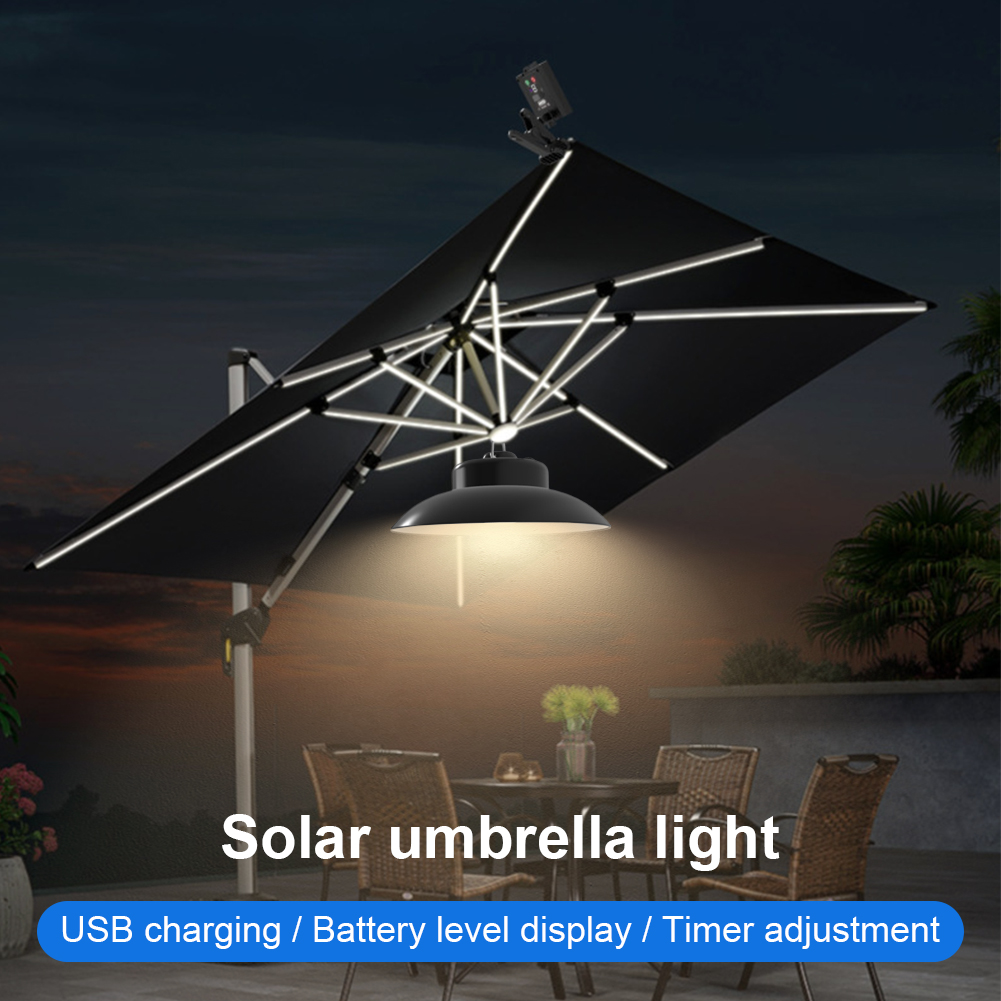Solar Patio Umbrella Light IP6 - đánh giá và giá Umbrella Led Clip