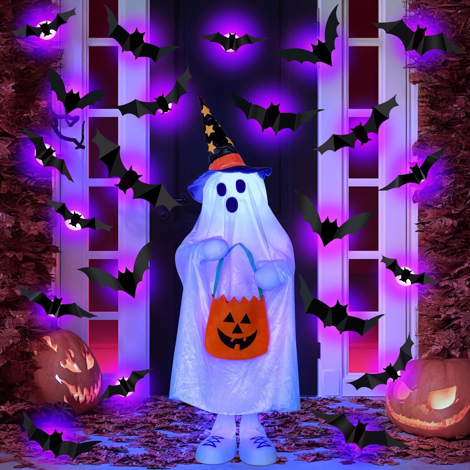 Halloween LED Bats Spider Deco - đánh giá và giá Outdoor Lighting Event
