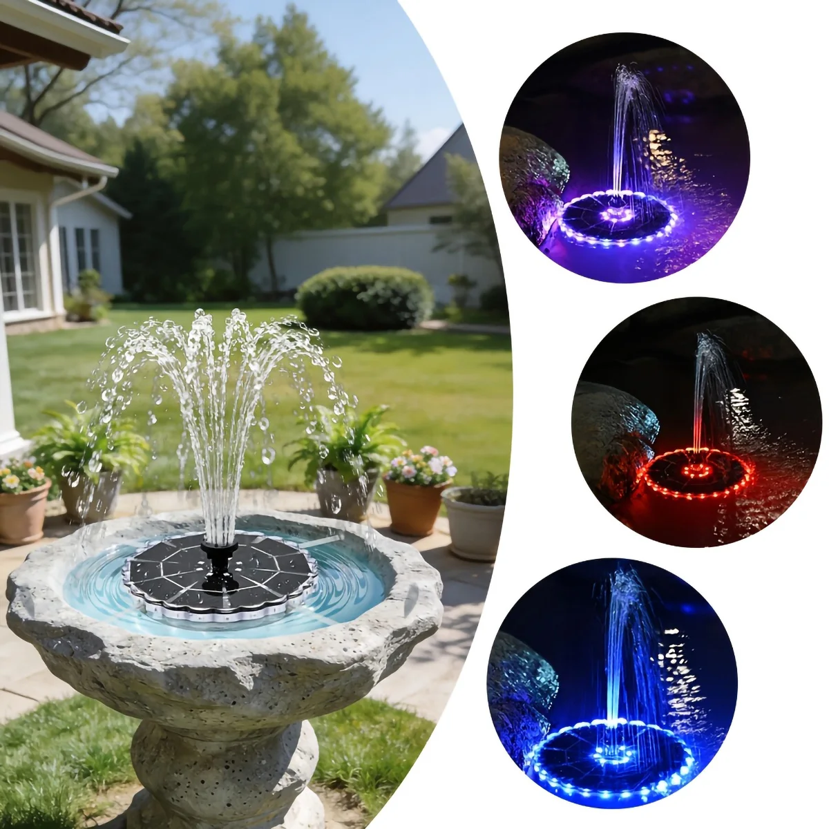 3.5W Outdoor Solar Fountain fo - đánh giá và giá Outdoor Lighting Kits