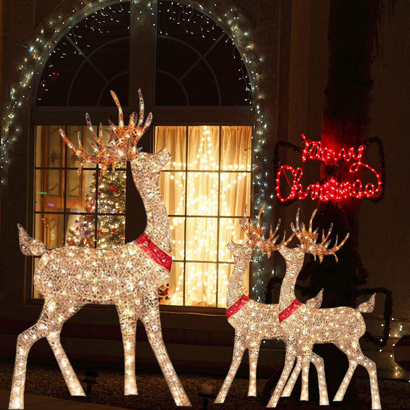 Lighted Christmas Decoration D - đánh giá và giá Outdoor Lighting Event