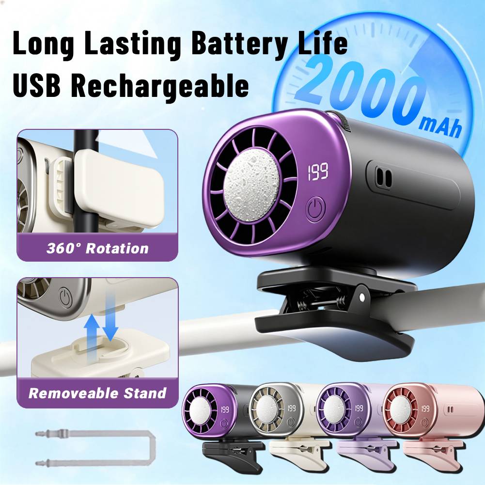 Summer Portable Clip on Fan US - đánh giá và giá Umbrella Led Clip