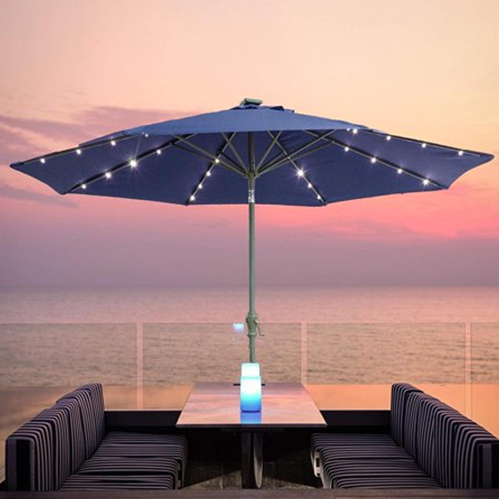 Solar Umbrella String Light 10 - đánh giá và giá Photocell Outdoor Lighting
