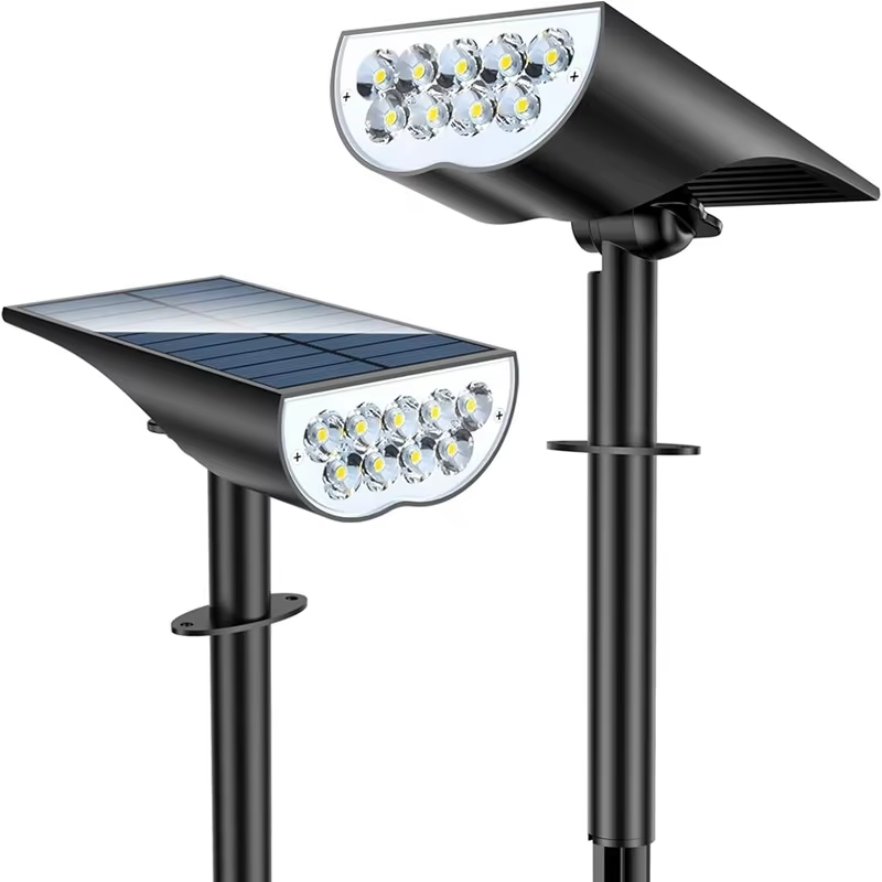 9 LED Solar Garden Spotlights  - đánh giá và giá Outdoor Lighting Spotlight
