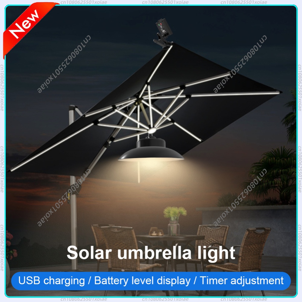 Solar Patio Umbrella Light Rem - đánh giá và giá Umbrella Led Clip
