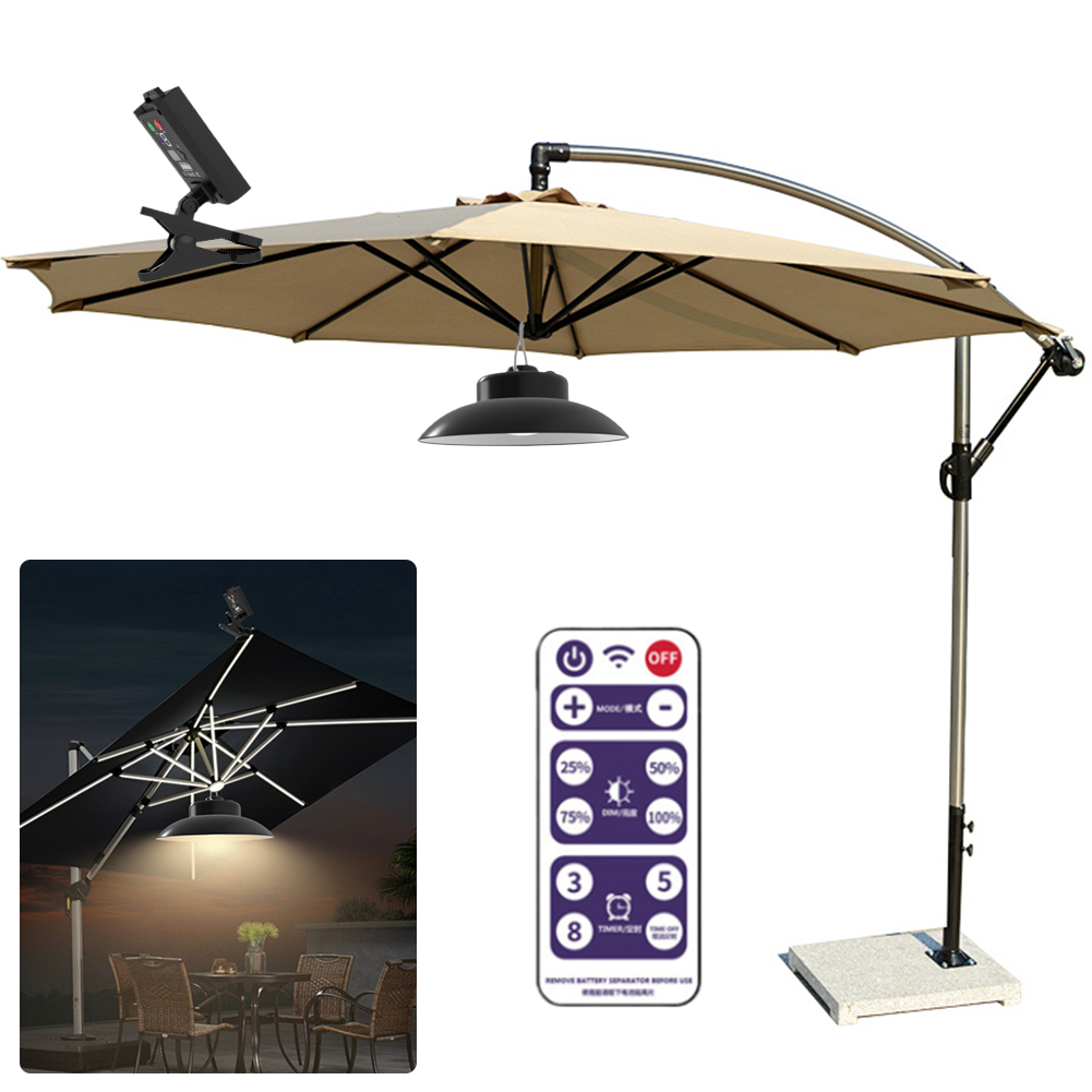 Solar Patio Umbrella Light Rem - đánh giá và giá Umbrella Led Clip