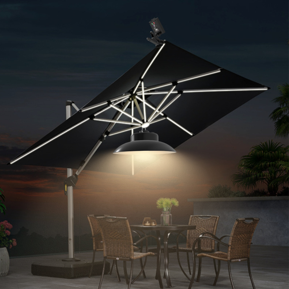 Solar Powered Patio Umbrella L - đánh giá và giá Umbrella Led Clip