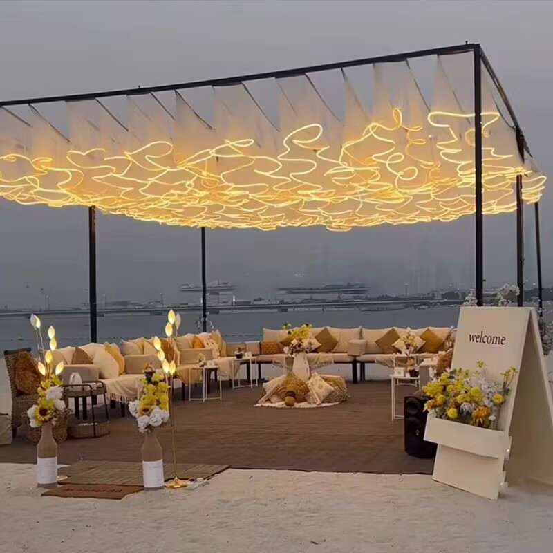 Wedding Ceiling Decoration Out - đánh giá và giá Outdoor Lighting Event
