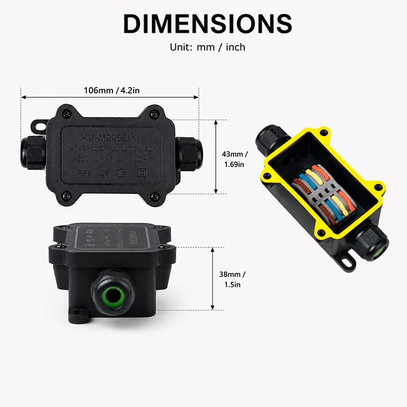 IP68 Waterproof Junction Box 2 - đánh giá và giá Outdoor Lighting Junction