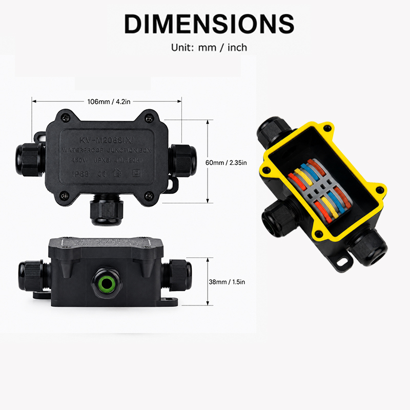 IP68 Waterproof Junction Box 2 - đánh giá và giá Outdoor Lighting Junction