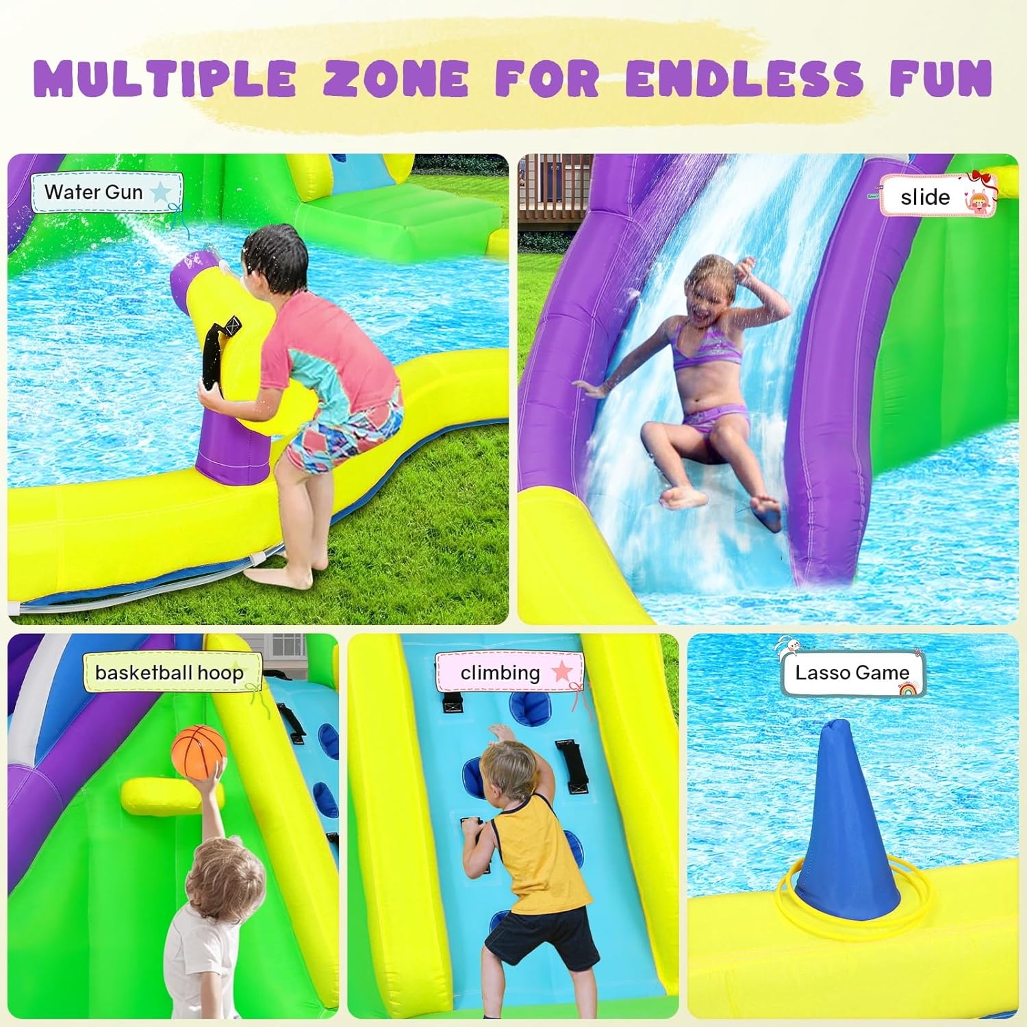 13x14FT Inflatable Bounce Hous - đánh giá và giá Outdoor Lighting Yellow