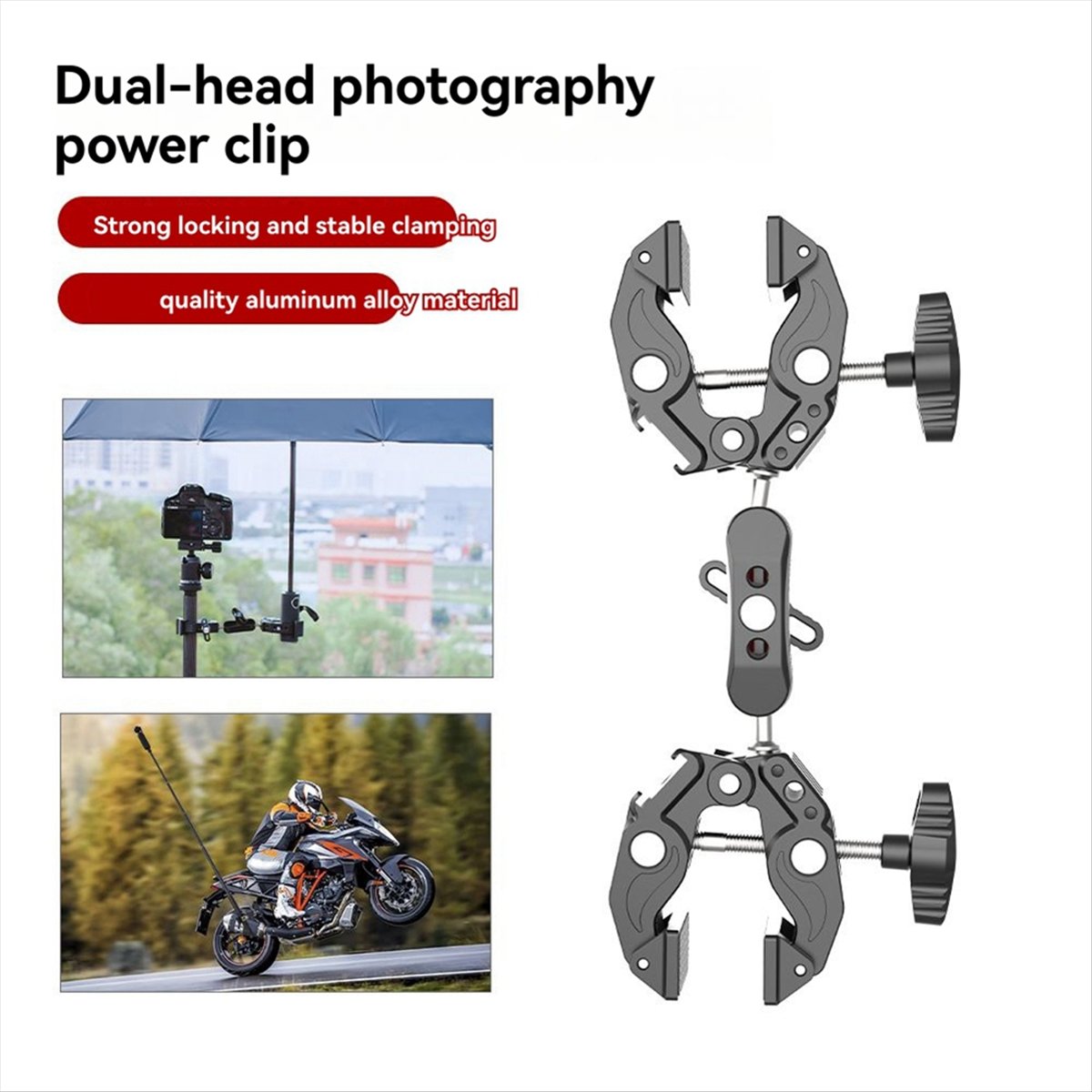 DT77 Super Clamp Articulating  - đánh giá và giá Umbrella Led Clip