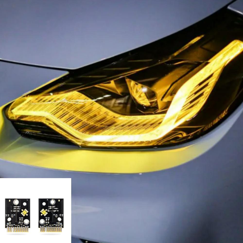 Car DRL Lemon Yellow Red For 2 - đánh giá và giá Outdoor Lighting Yellow