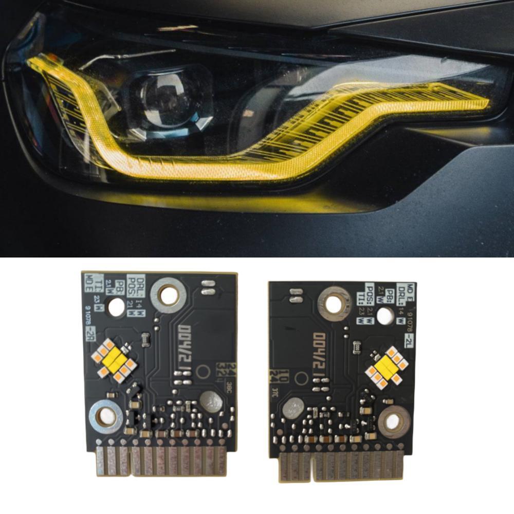 Car DRL Lemon Yellow Red For 2 - đánh giá và giá Outdoor Lighting Yellow