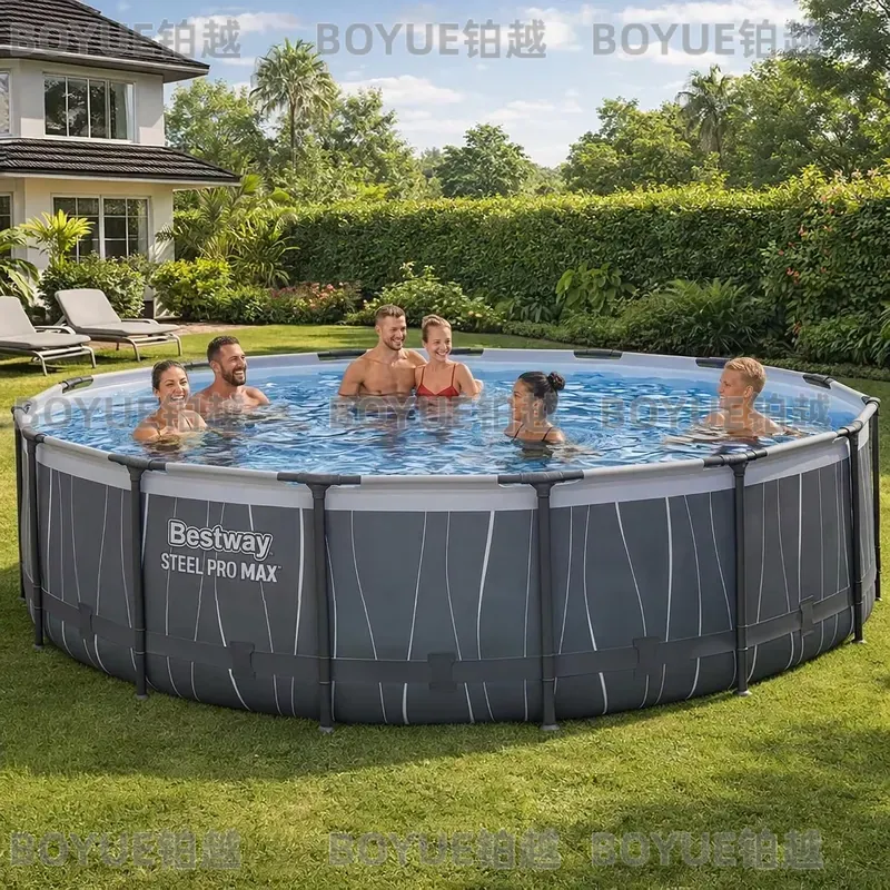 Round Steel Frame Above Ground - đánh giá và giá Outdoor Lighting Around Pool