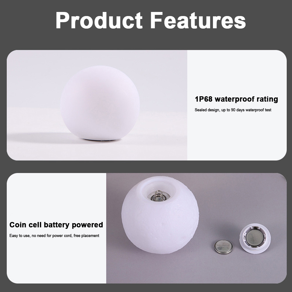 LED Glowing Ball Night Light I - đánh giá và giá Outdoor Lighting Around Pool