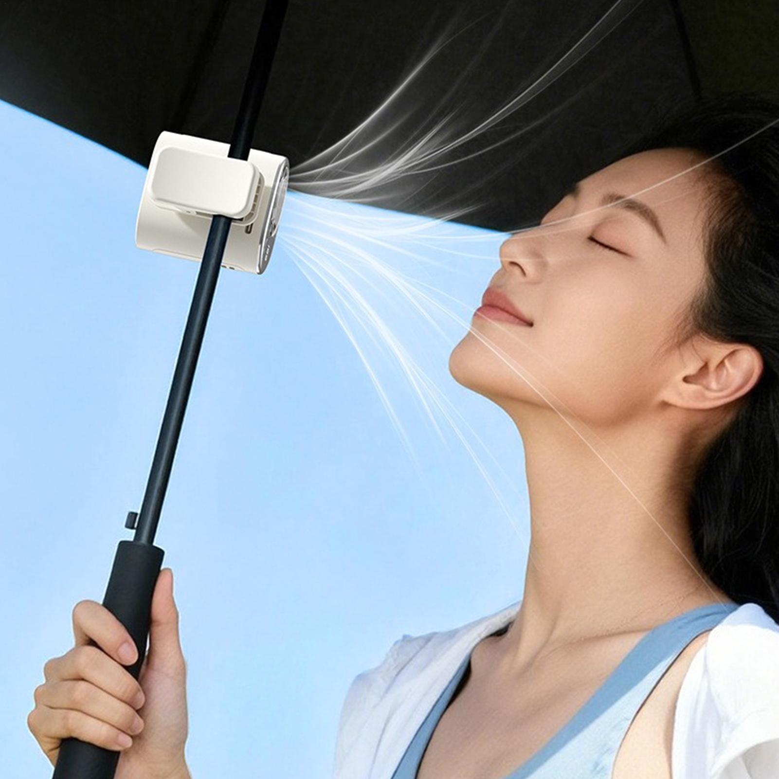 Portable Car Clip Fan Mini Por - đánh giá và giá Umbrella Led Clip
